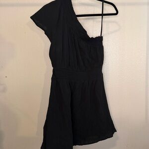 Universal Thread Black One-Shoulder Dress